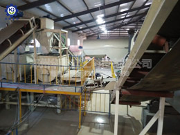 新型有機肥造粒機現(xiàn)場